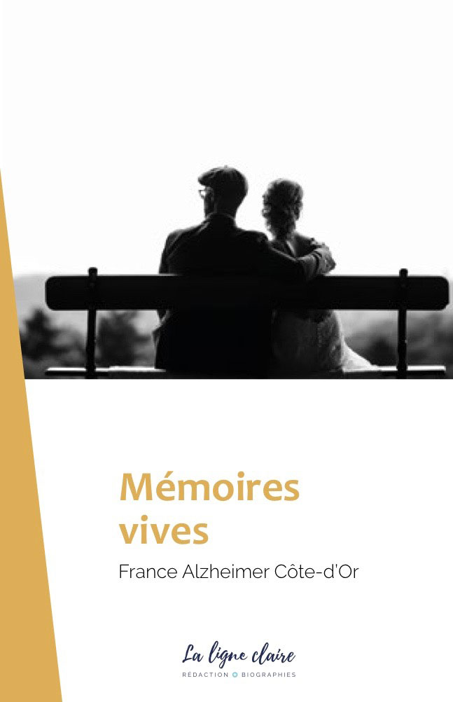 Mémoires vives est un recueil de souvenirs réalisé par France Alzheimer 21 en partenariat avec la Ligne claire - Rédaction et biographies.