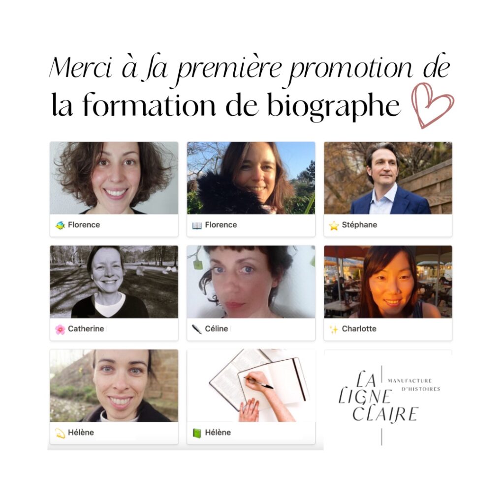 Bravo à la première promotion de biographes de La ligne claire.